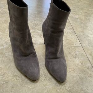 Prada boot in gray suede